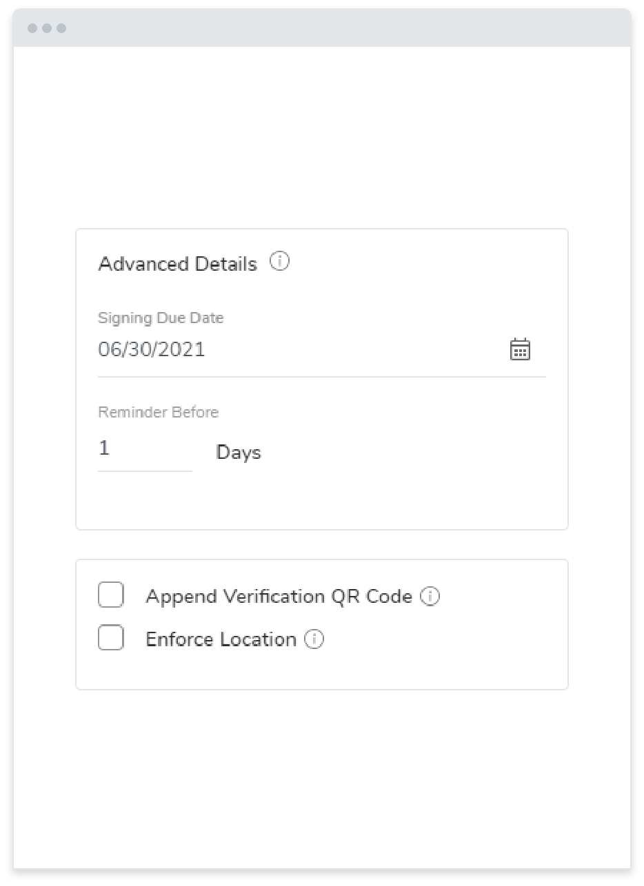 jSign set due date