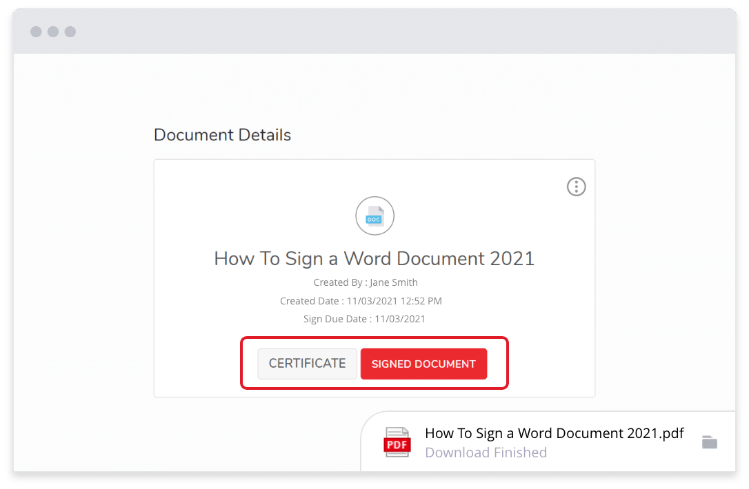 jSign save documents